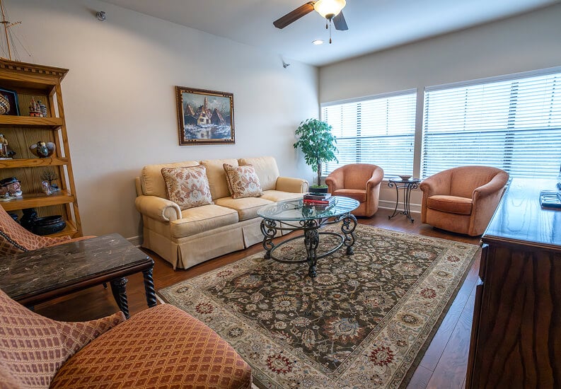 Living Room Area at Senior Independent Living Facility Living Room Area at Senior Independent Living Facility